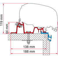 Fiamma Kit Hobby Excellent Markisenadapter für Fiamma F80/F65 - Markisenadapter EAN:8004815329402