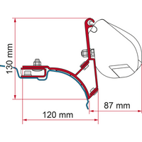 Fiamma Markisenadapter Kit VW T5/T6 Multivan Dachmontage - Markisenadapter EAN:8004815329976