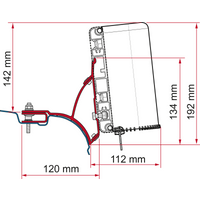 Fiamma Kit VW T5 / T6 Transporter / Multivan Markisenadapter für Fiamma Compass - Markisenadapter EAN:8004815346843