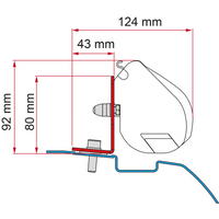 Fiamma Markisenadapter-Kit Nissan NV200 - Deep Black - Markisenadapter EAN:8004815348748