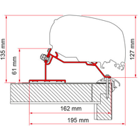 Fiamma Caravan Roof Markisenadapter für Fiamma F80/F65 290 cm - Markisenadapter EAN:8004815400859