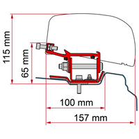 Fiamma Markisenadapter-Kit Renault Trafic L1 - Deep Black - LHD + RHD - Markisenadapter EAN:8004815401320