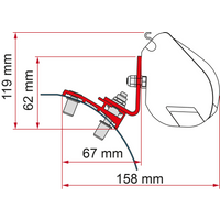 Fiamma Kit PSA Markisenadapter für Fiamma F35 - Markisenadapter EAN:8004815404215