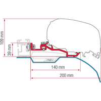 Fiamma Markisenadapter-Kit Smart Clamp Ducato F80 - Markisenadapter EAN:8004815409975