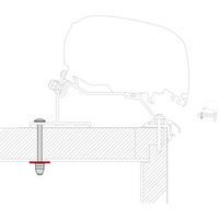 Fiamma LMC Adapter Caravan Roof Montagekit für F80s Markisen - Markisenadapter EAN:8004815410582