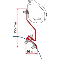 Fiamma Kit VW Caddy Maxi Lift Roof Markisenadapter für Fiamma F35 - Markisenadapter EAN:8004815411862