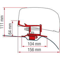 Fiamma Markisen-Adapter PSA 260 Deep Black - Markisenadapter EAN:8004815411961