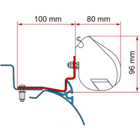 Fiamma Adapter Kit Campereve Cap Road für F35pro Markisen - Markisenadapter EAN:8004815439002