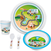 Brunner Time To Travel 3+ Melamin Kindergeschirr-Set 5-tlg. - Kunststoff und Melamin Geschirr-Sets EAN:8022068082882