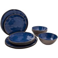 Bo-Camp Halo Geschirrset  12 teilig blau  - Kunststoff und Melamin Geschirr-Sets EAN:8712013813912