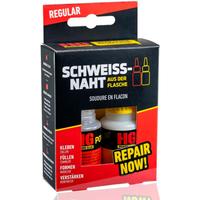 HGPower Glue Schweißnaht aus der Flasche Klebstoff Reparaturset Regular 2-teilig - Outdoorzubehör von HG Power Glue EAN:9120073230157