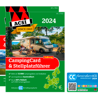 ACSI CampingCard & Stellplatzführer 2024 mit Ermäßigungskarte - Campingführer EAN:9783828310681