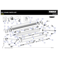 Thule Endkappen für Omnistor 5200/6300 - Ersatzteile Fahrzeug EAN: