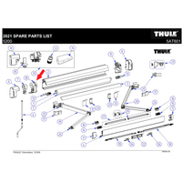 Thule Endplatte (links)   - Ersatzteile Fahrzeug EAN: