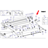Thule Gelenkarm (rechts)  - Ersatzteile Fahrzeug EAN: