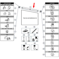 Thule Tension Rafter Blocker  G2 M50 - Ersatzteile Fahrzeug EAN: