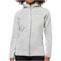 Jack Wolfskin - Women's Rotwand Hooded Fullzip - Fleecejacke Gr S grau EAN:4064886342391