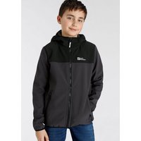 Jack Wolfskin Softshelljacke FOURWINDS JACKET KIDS mit farblich abgesetzten Details EAN:4064993541380