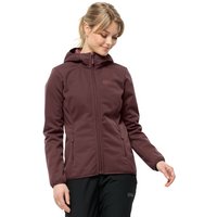 Jack Wolfskin Softshelljacke WINDHAIN HOODY W schnell trocknend & atmungsaktiv & wärmend EAN:4064993845549