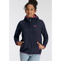 Jack Wolfskin Softshelljacke FOURWINDS JACKET KIDS mit farblich abgesetzten Details EAN:4064993847932