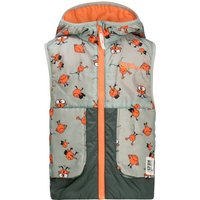 Jack Wolfskin - Kid's Smileyworld AOP Vest - Kunstfaserweste Gr 116 grau EAN:4064993973303