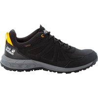 Jack Wolfskin Woodland 2 Texapore Low Men Wasserdichte Wanderschuhe Herren 39.5 black / burly yellow xt Black / Burly Yellow Xt EAN:4064993192971