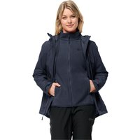 Jack Wolfskin Moonrise 3in1 Jacket Women S blau night blue EAN:4064993507713