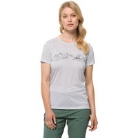 Jack Wolfskin Crosstrail Graphic T-Shirt Women XS white cloud white cloud EAN:4064993699173