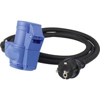 AS Schwabe Adapterleitung mit Schutzkontaktstecker und CEE Kombi-Kupplung 3-polig - CEE-Kabel von AS-Schwabe EAN:4011160604836