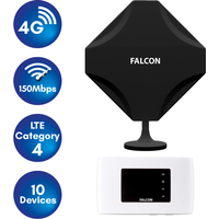 Falcon DIY 4G LTE tragbare Internet Fensterantenne inkl. mobilen 150 Mbit WLAN-Router - Camping-Sat-Anlagen EAN:4250768402127