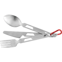 Robens Sierra Steel Cutlery Set Besteckset mit Karabiner 4 teilig - Trekkinggeschirr EAN:5709388137678